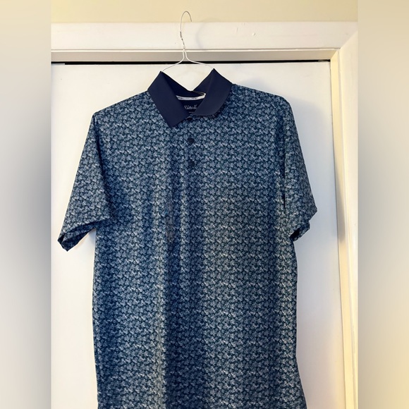 NWT- Walter Hagen Golf-Tennis 
Breathable, classic button-down polo, navy blue - Picture 1 of 8